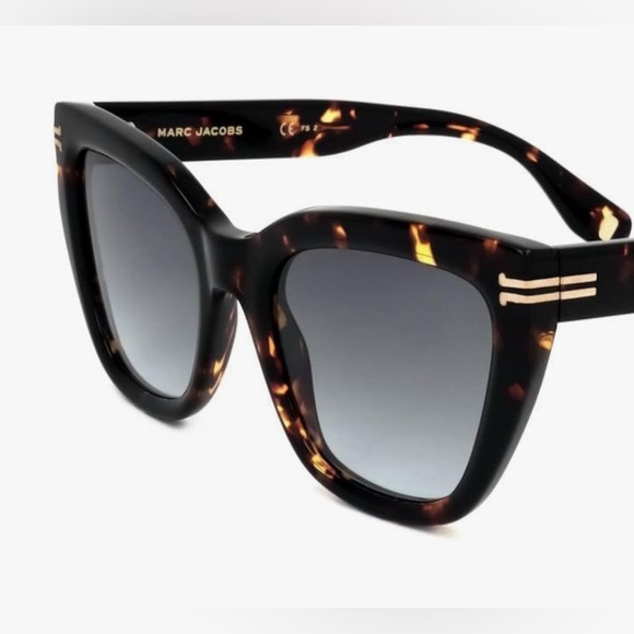 Marc Jacobs Tortoise Shell Sunglasses New-In-Box 53x21x140 - Picture 3 of 10